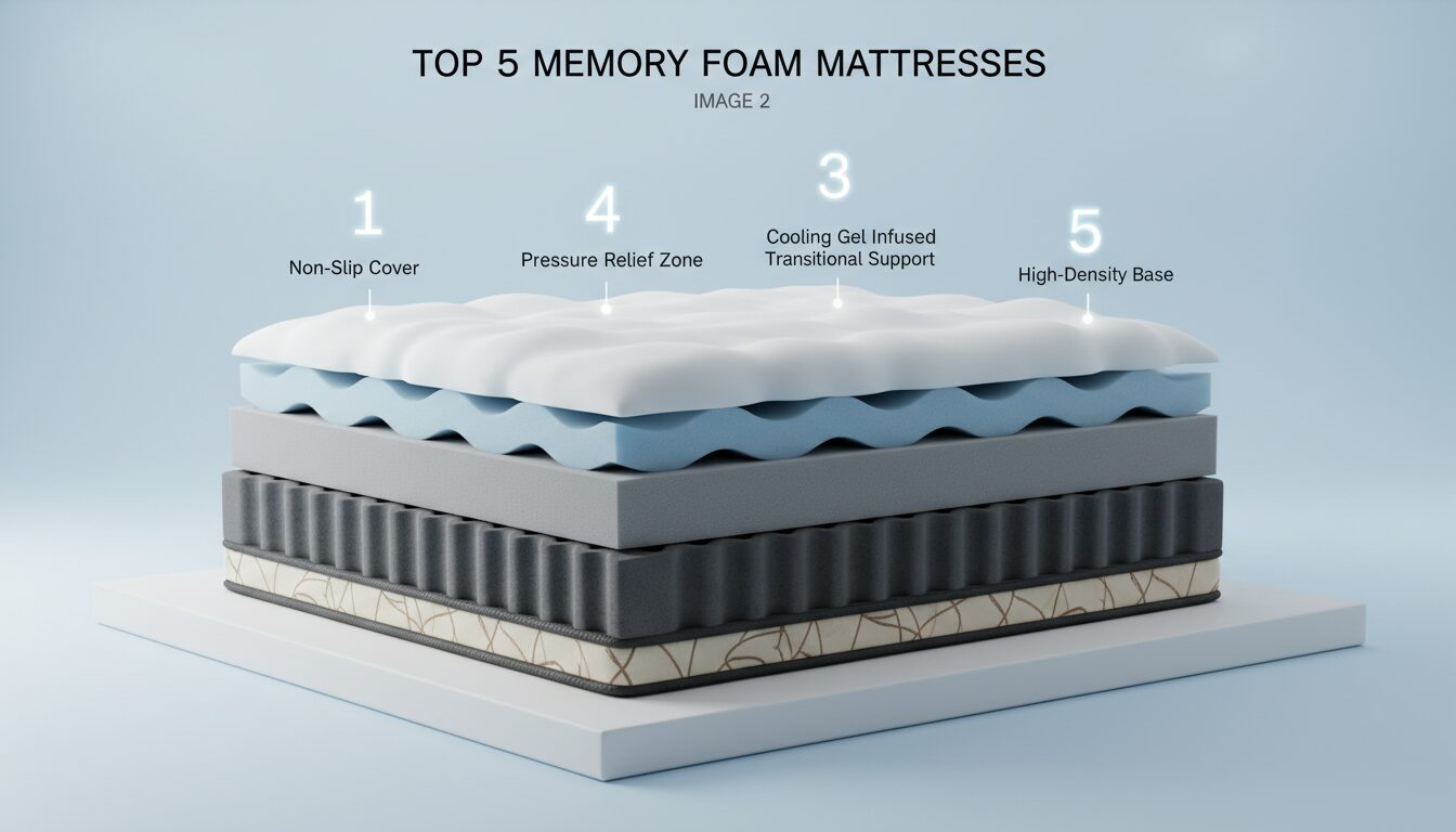 Illustration for blog section about: Top 5 Memory Foam Mattresses, image 2