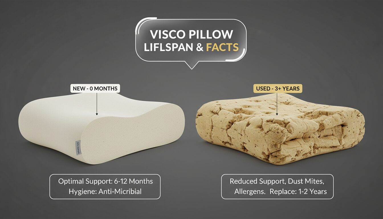 Illustration for blog section about: Visco pillow lifespans and important facts?, image 1