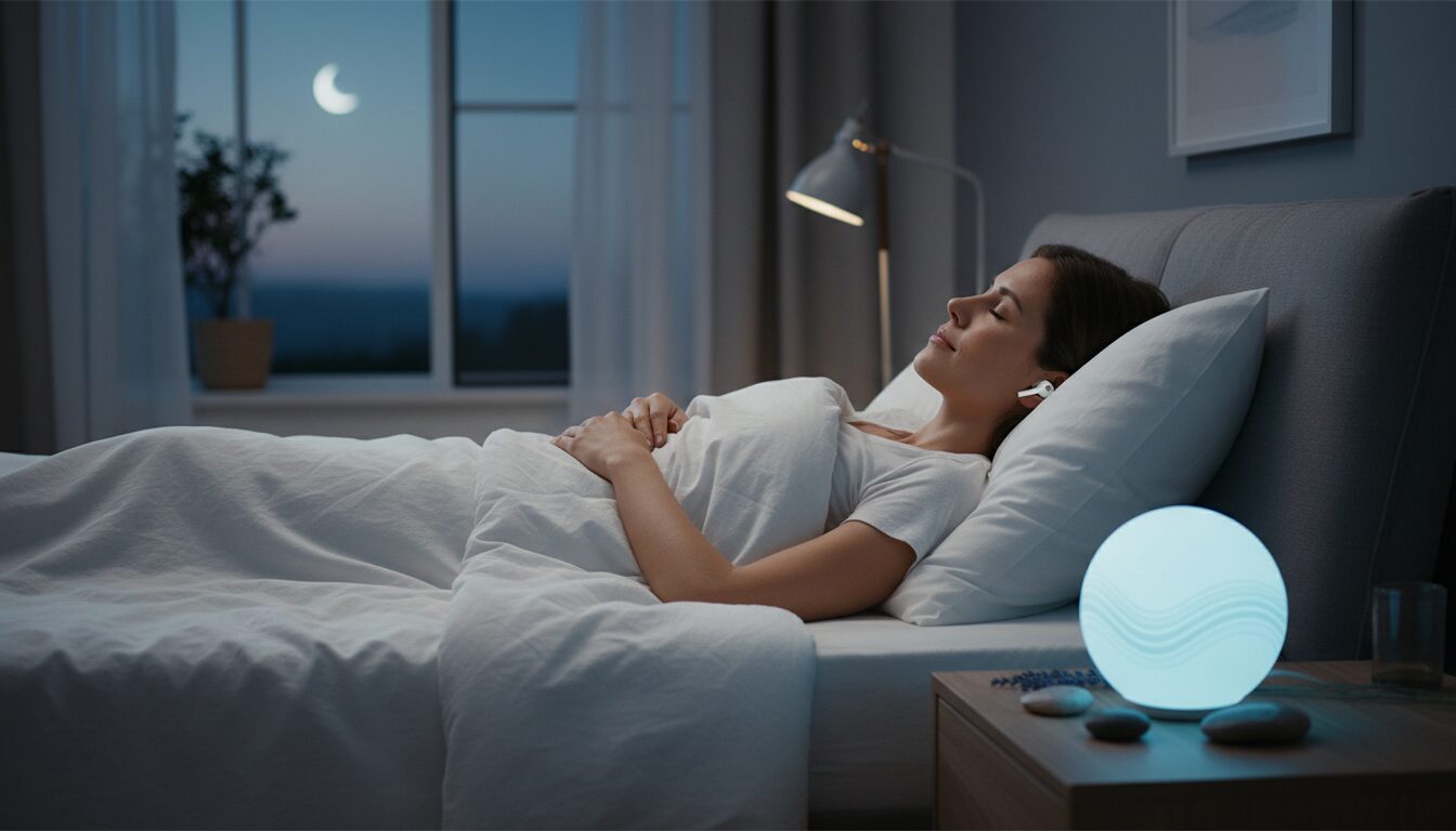 Illustration for blog section about: Sound therapy for better sleep, image 2